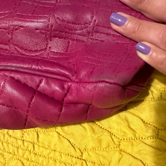Carolina Herrera pink leather bag - Picture 8 of 11